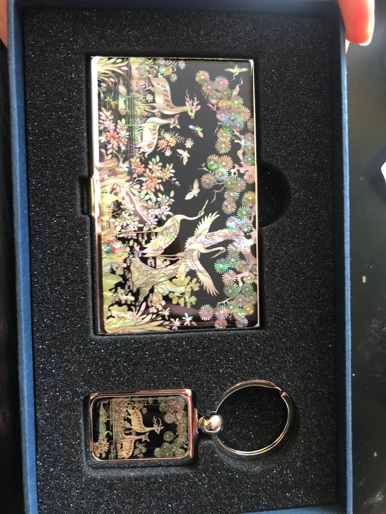 Beautiful Set - Card Holder And Key Chain photo 1