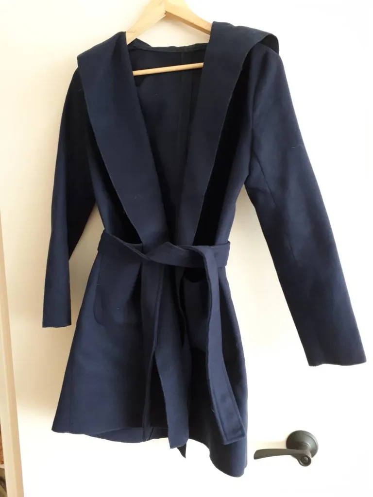 Navy Blue Spring Coat Size S photo 1