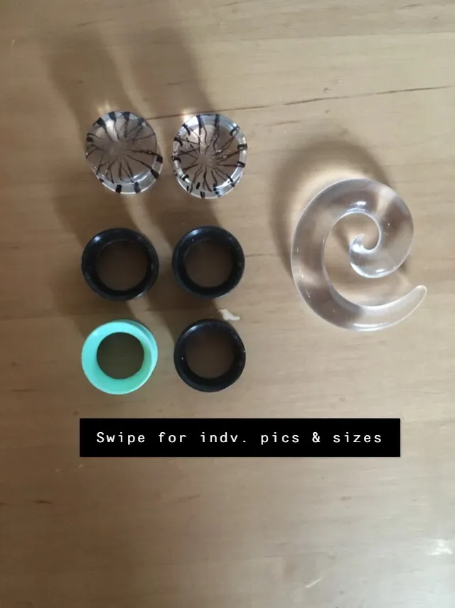 Spacers/ear Gauges  (9/16”, 1/2”, & 00) photo 1