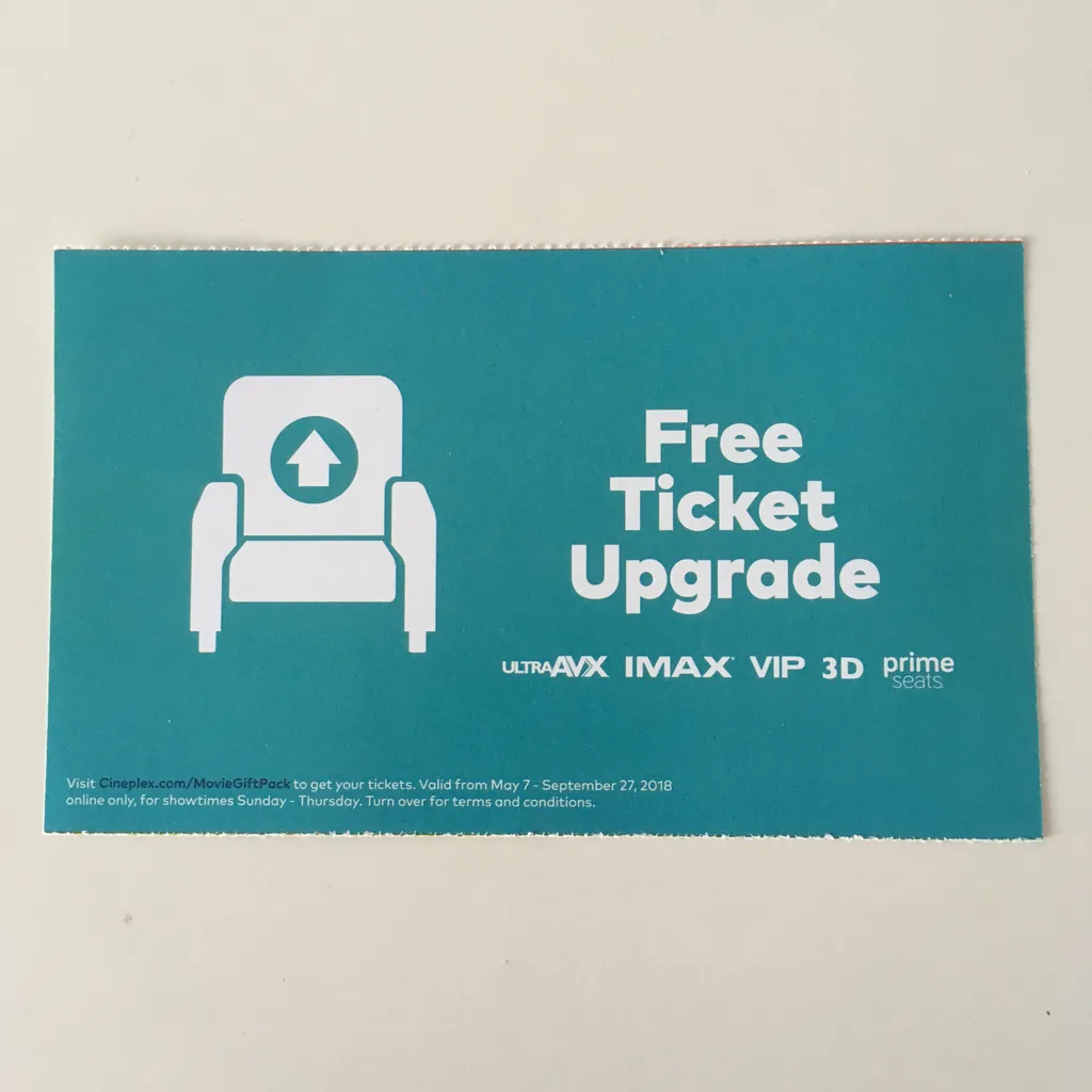 Cineplex VIP seats at regular price! photo 1