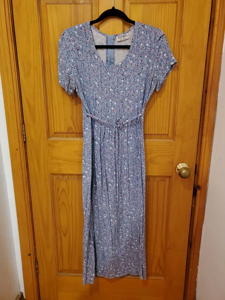 Cotton Vintage Midi Floral Dress photo 1