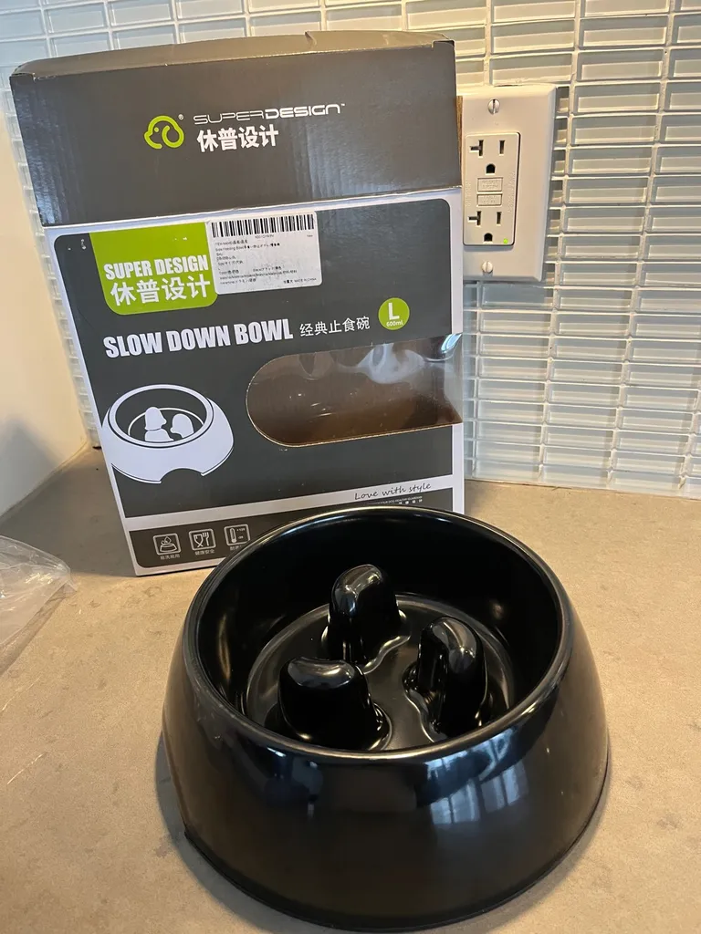 3 BNIB Dog Slow Bowl Eater photo 1