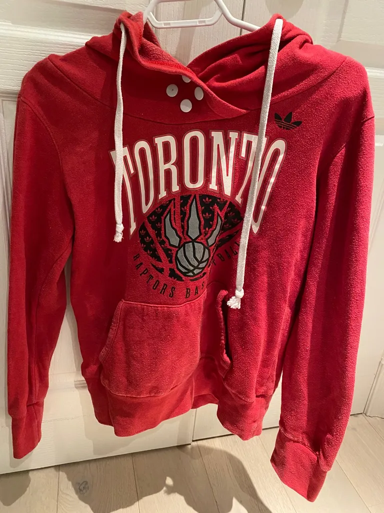 Toronto Raptors Adidas Hoodie Small photo 1