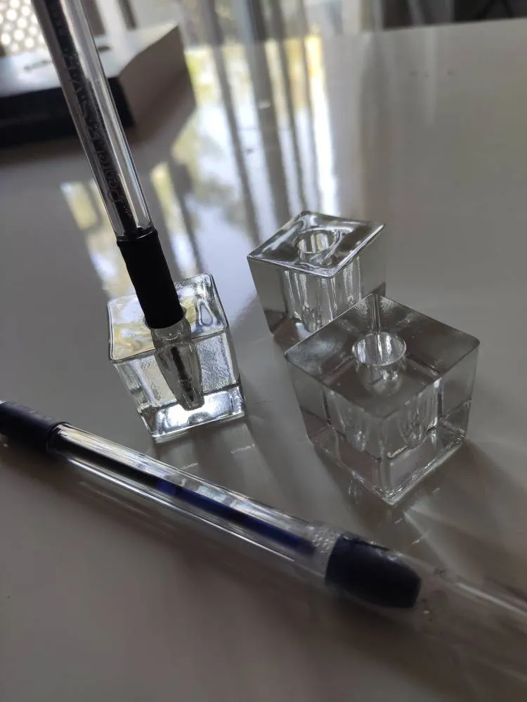 🕯️3 Glass Candle Holders photo 1