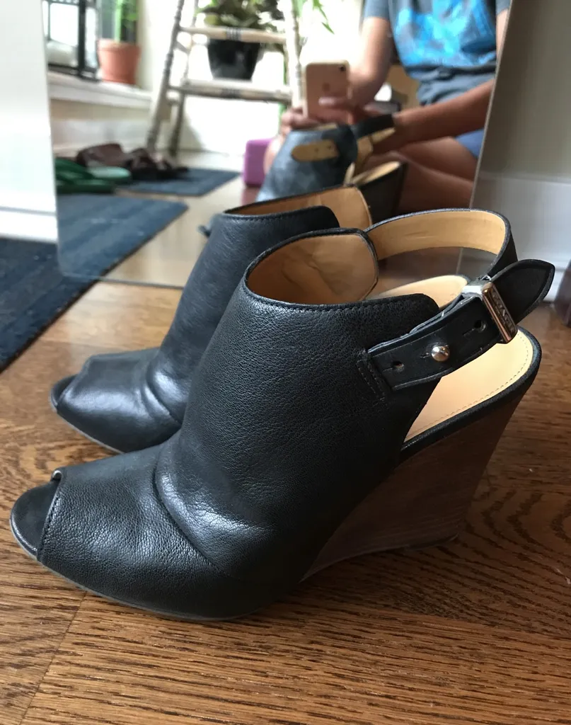 Coach Wedges Size 8 photo 1