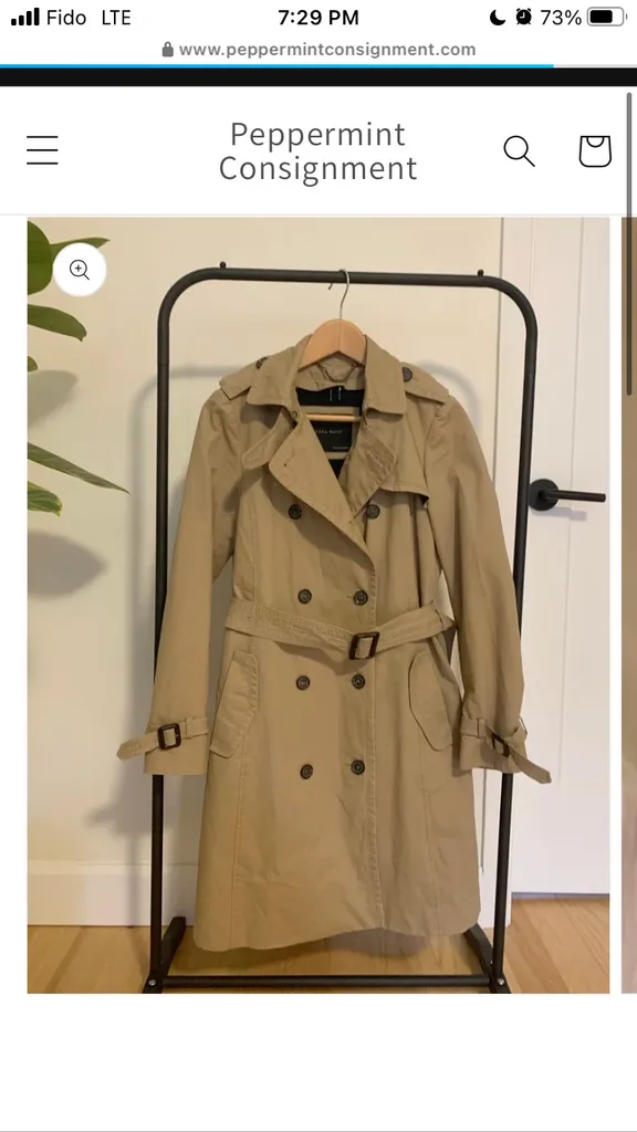 Zara Trench Size Small photo 1