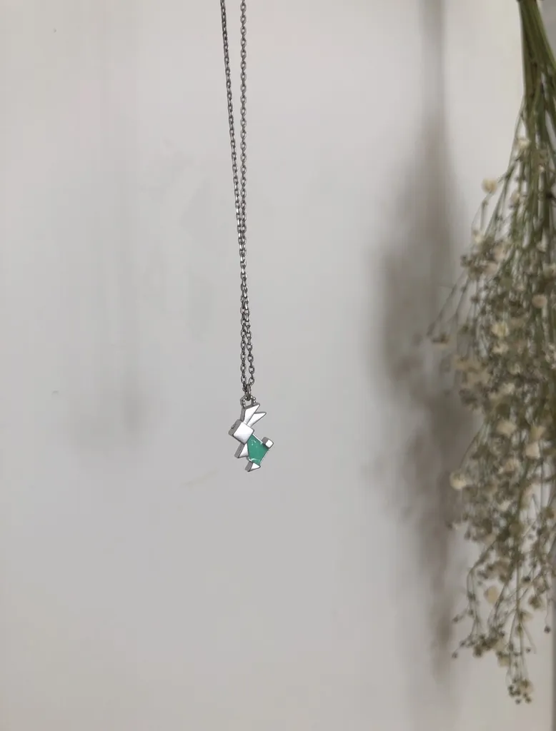 small rabbit necklace photo 1