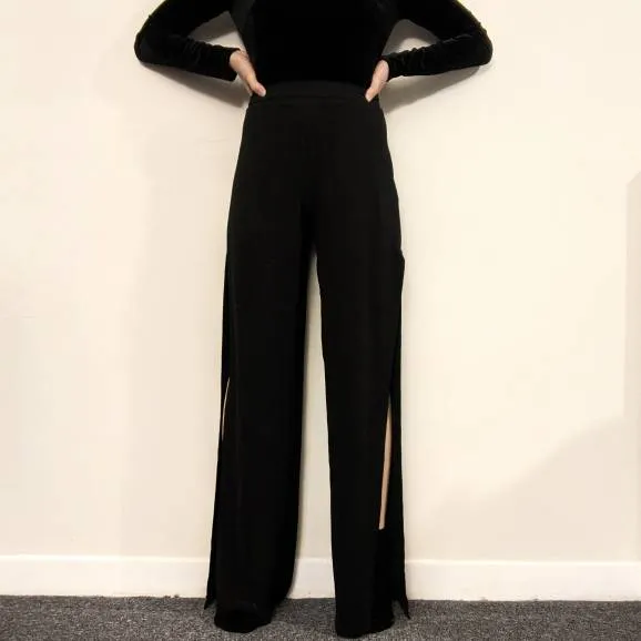 High Waisted Side Slit Pants photo 1