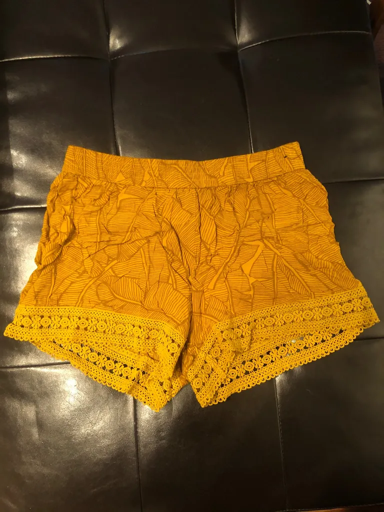Yellow Flow-y Shorts photo 1