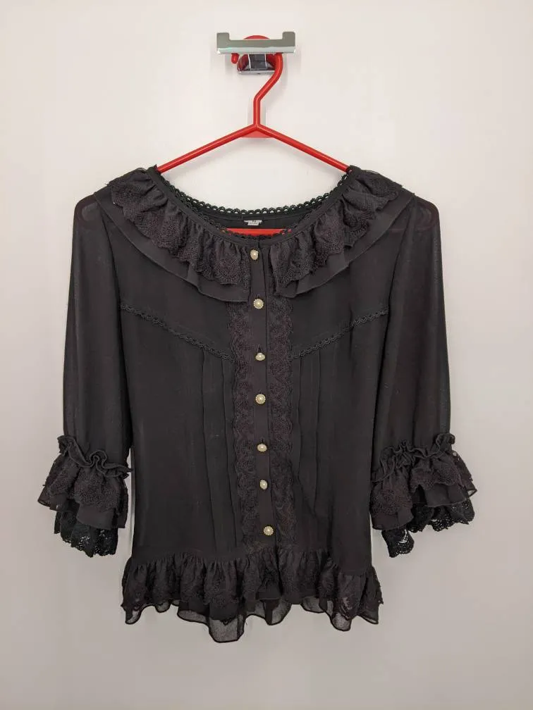 Lace-up Back Shirt photo 1