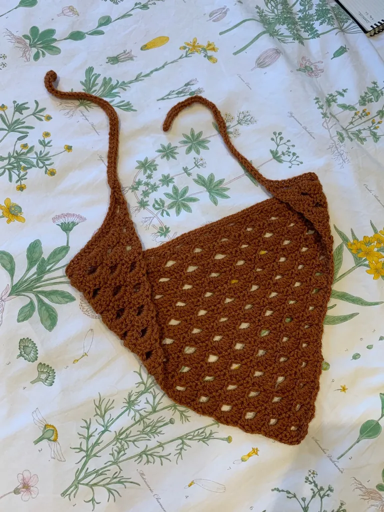 Handmade Crochet Bandana photo 1