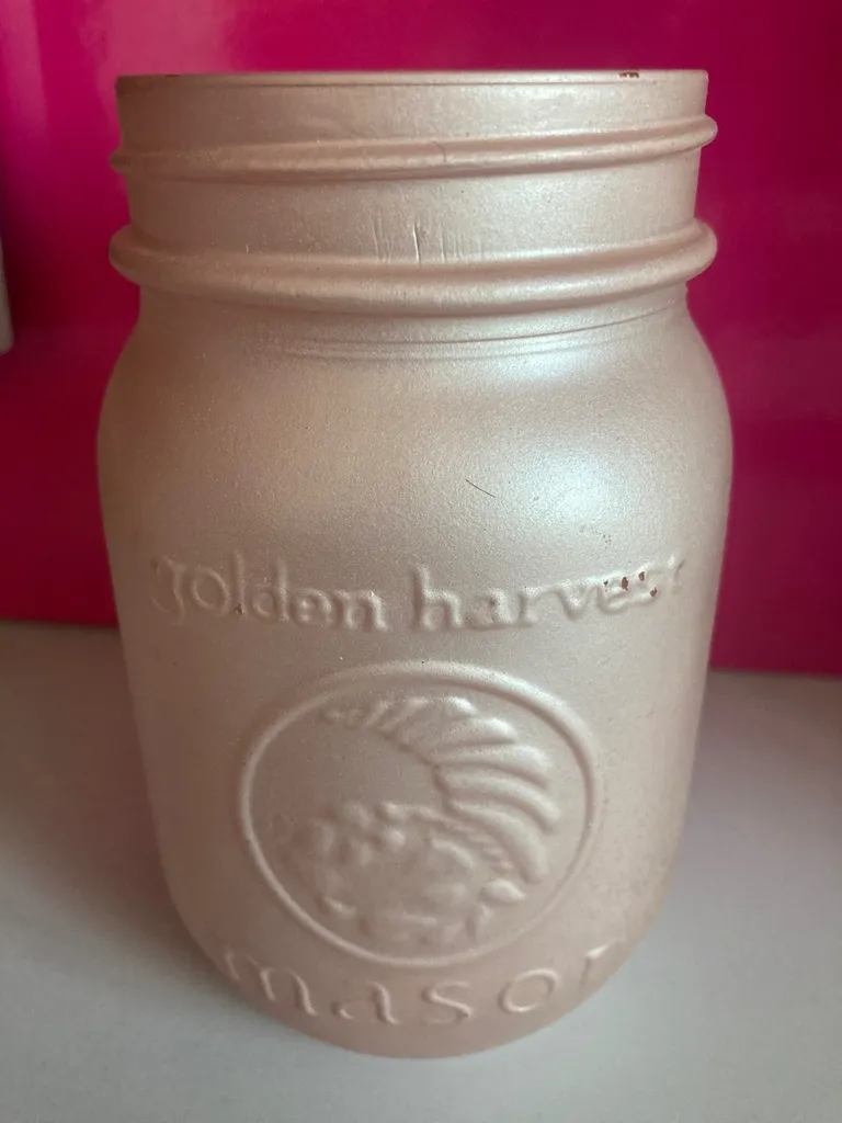 rose gold mason jar photo 1