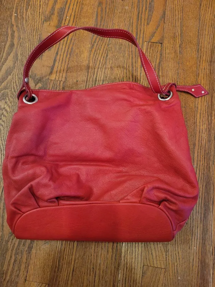 Ferchi Red Leather Handbag - Never Been Used photo 1