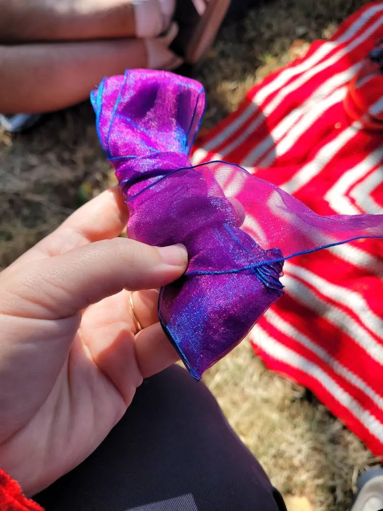 FREE Purple/ Blue Iridescent Ribbon photo 1