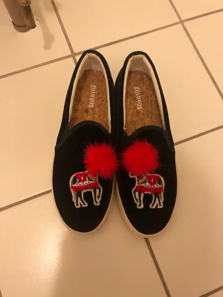 Brand New Soludos Velvet Slip-ons photo 1