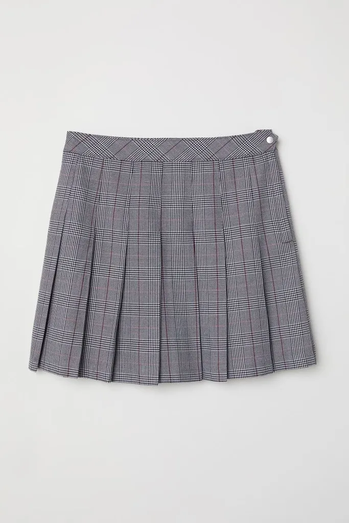 Gingham Pleated Skirt photo 1