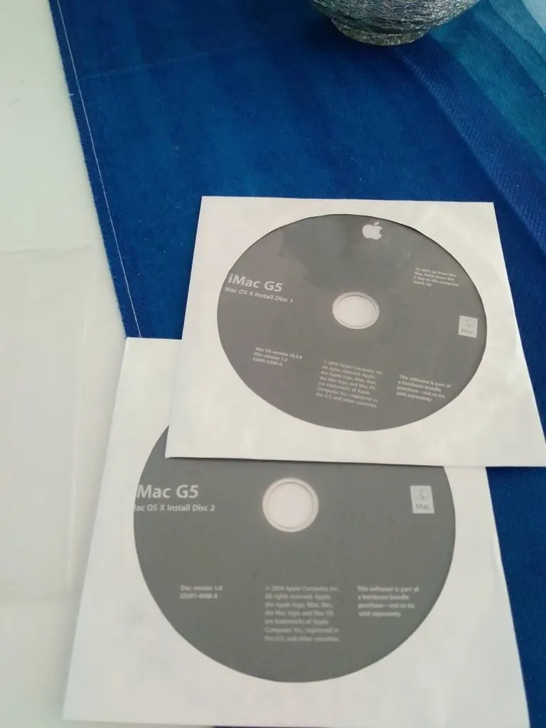 iMac G5 OS X Discs photo 1