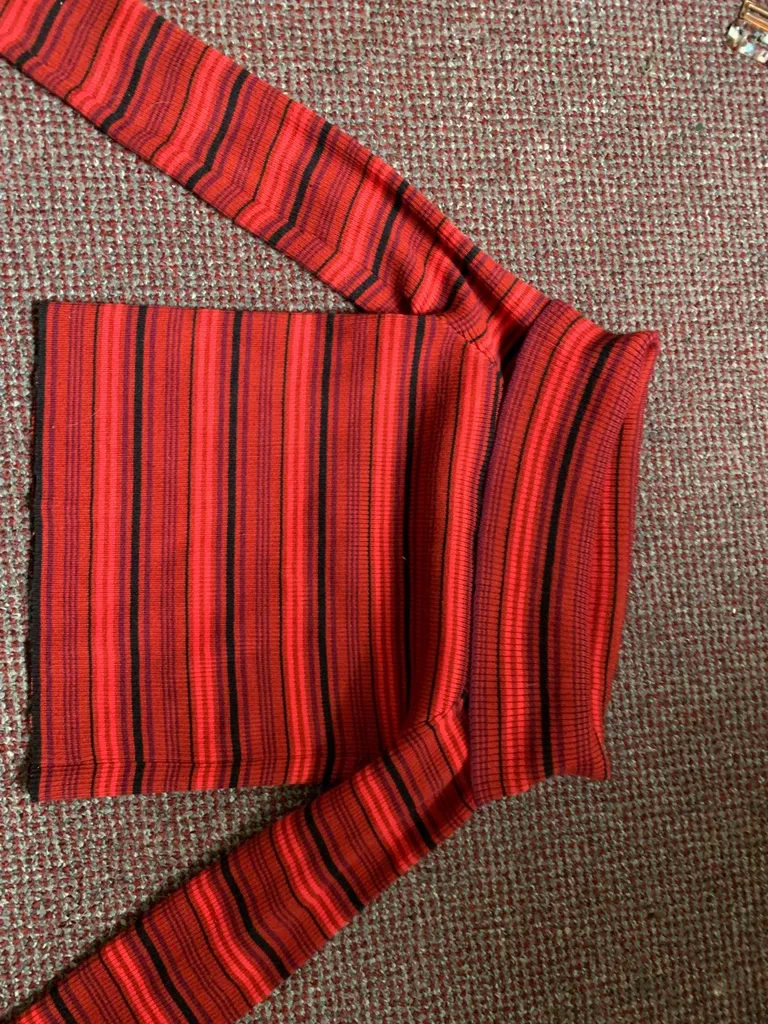 off shoulder fold over top photo 1