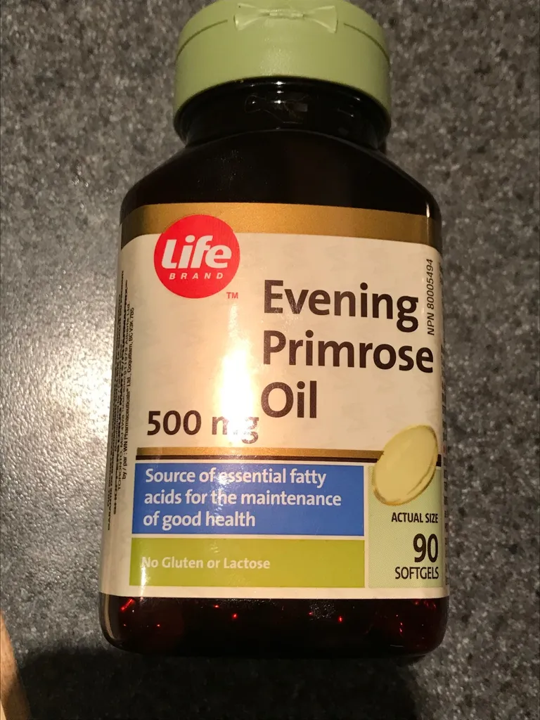 Half Full Bottle Of Evening Primrose Oil photo 1