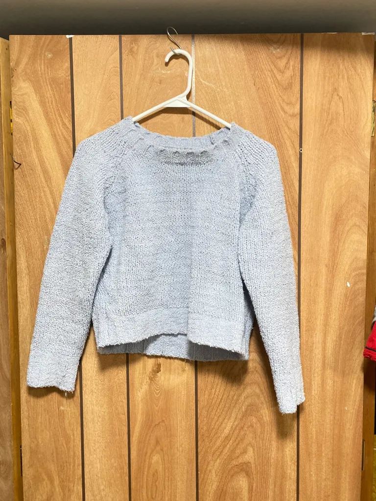 Free Baby Blue Crop Sweater photo 1