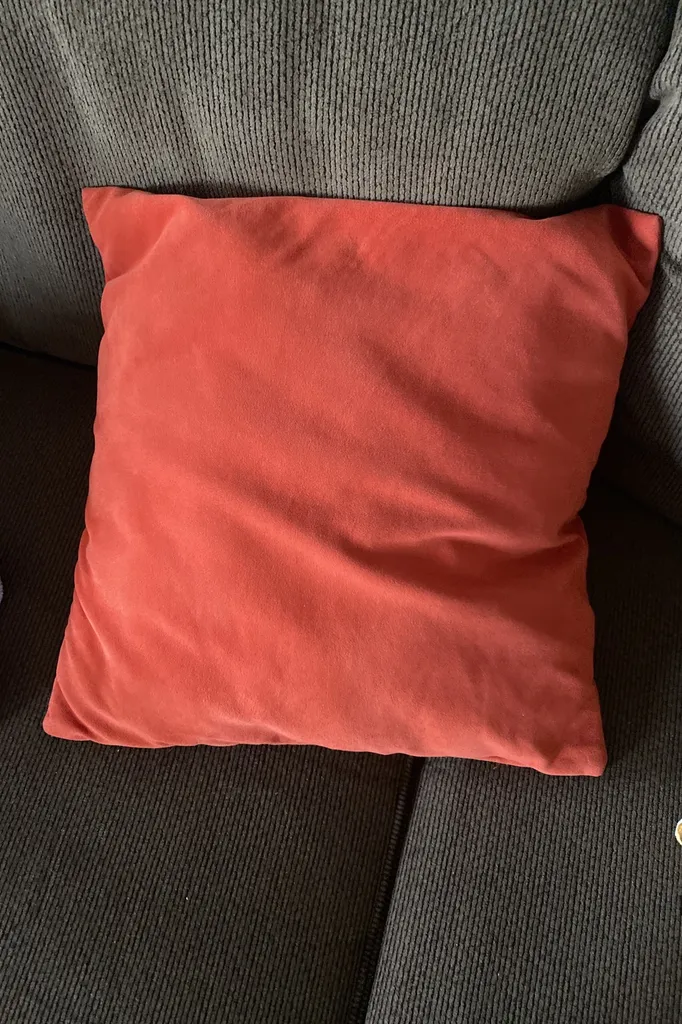 Red Orange Throw Pillow photo 1