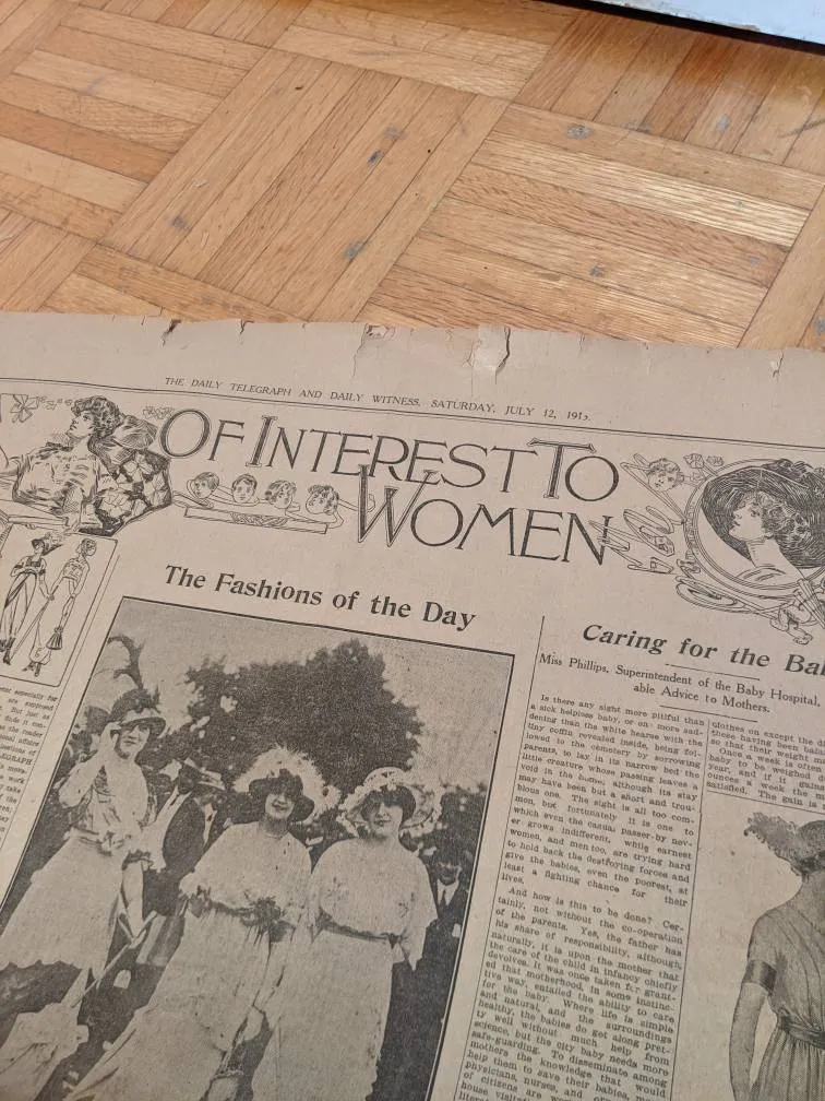 Old Newspaper 1913 photo 1