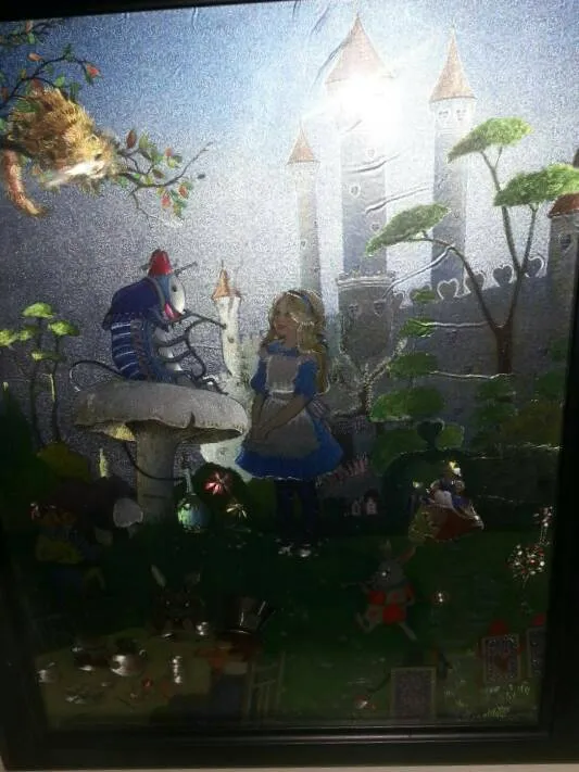 Alice In Wonderland: Framed Shimmery Dufex Foil Print (Excell... photo 1