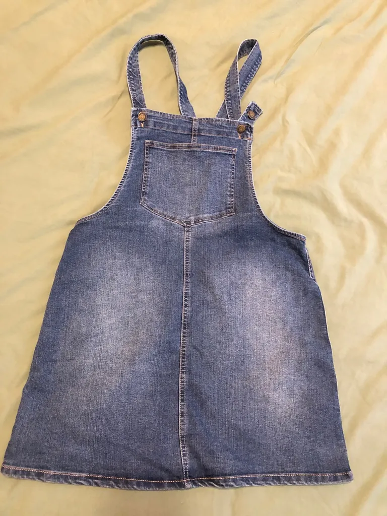 Denim Overall Dress photo 1