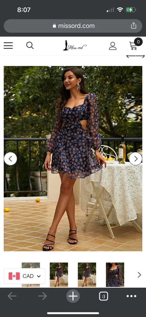 NWT Cutout Mini Dress photo 1