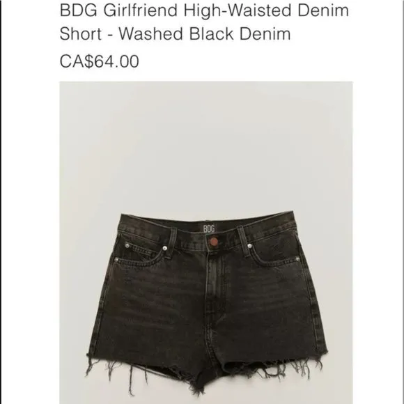 BNWT bdg Denim Shorts photo 1