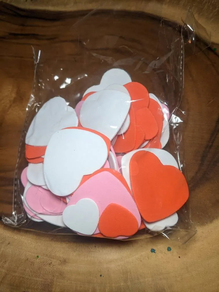 Foam hearts photo 1
