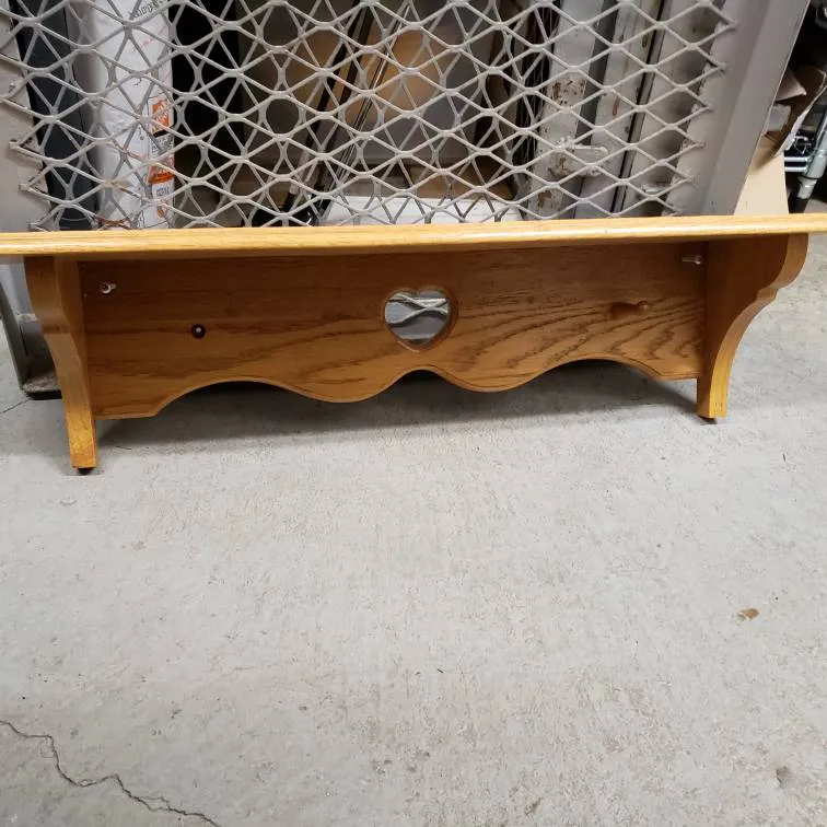 Wooden Heart Shelf photo 1