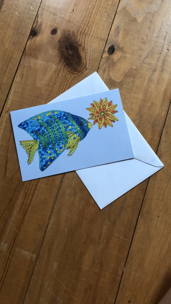 Angel Fish Greeting Card photo 1