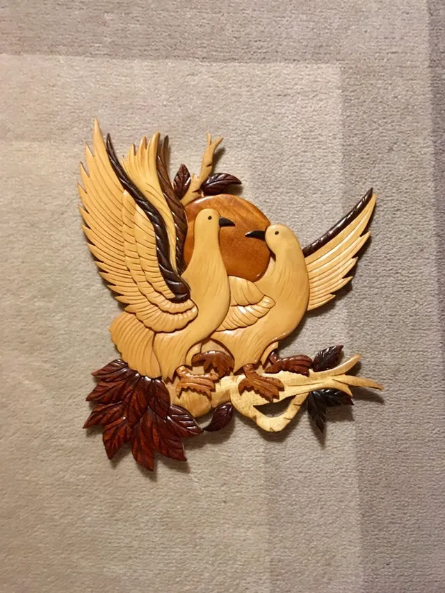 Wooden Birds Plaque photo 1