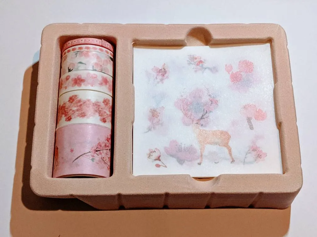 Washi Tape And Washi Sticker Set - Sakura/Cherry Blossoms photo 1