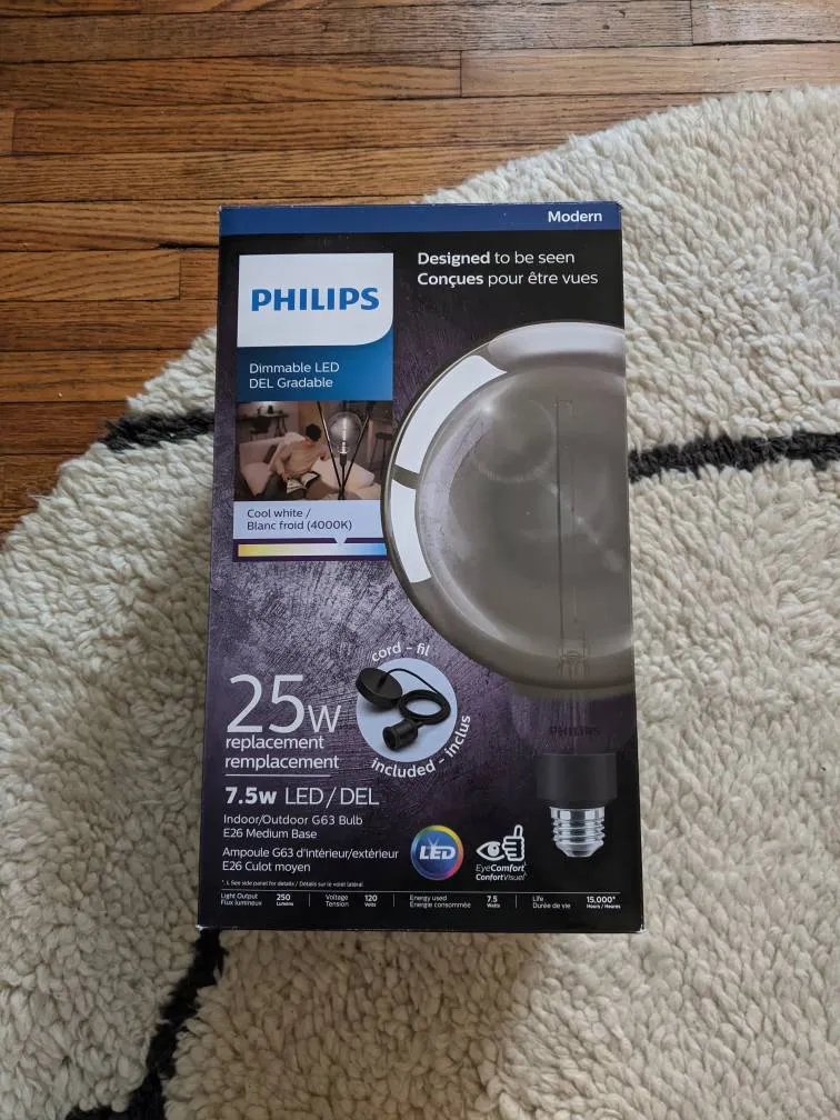 Huge Grey Tinted Light Bulb photo 1