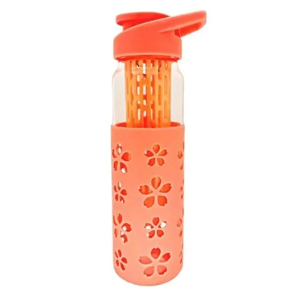 NEW - PürAthletics Glass Water Bottle With Infuser - 22oz photo 1