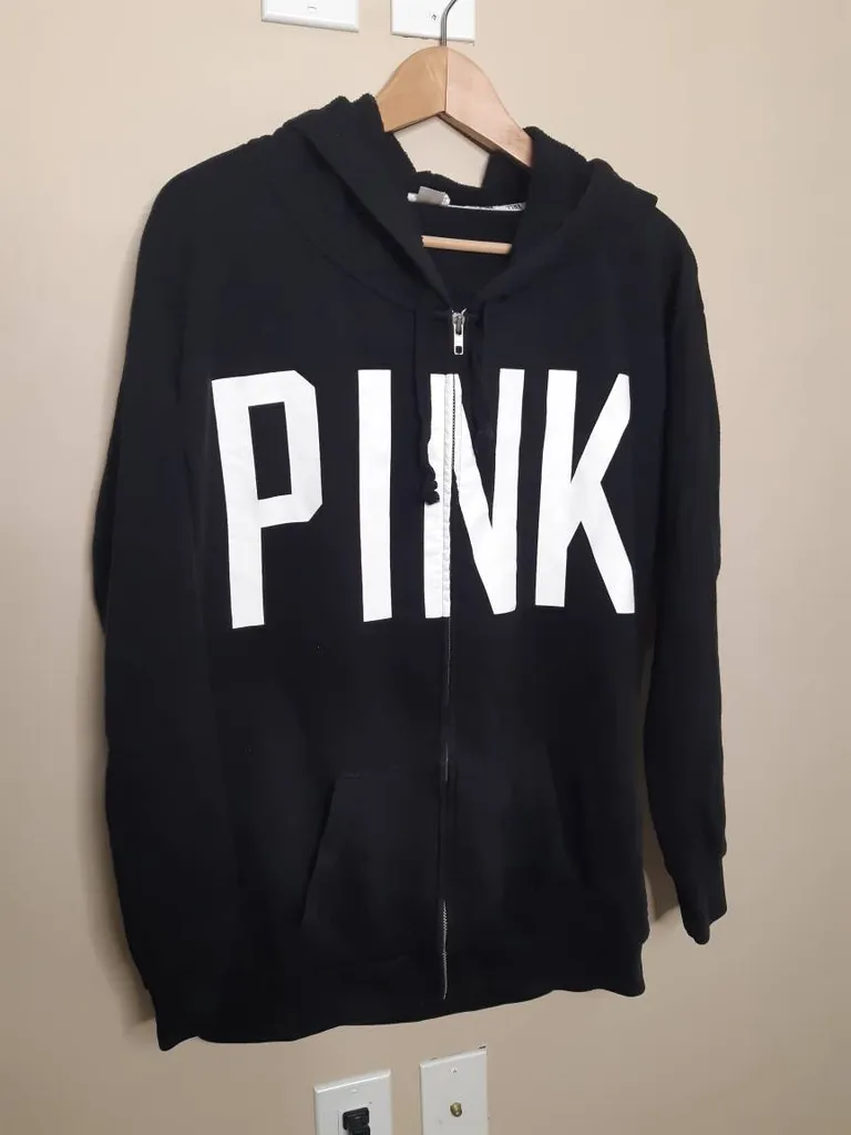 PINK Zipped Hoodie photo 1