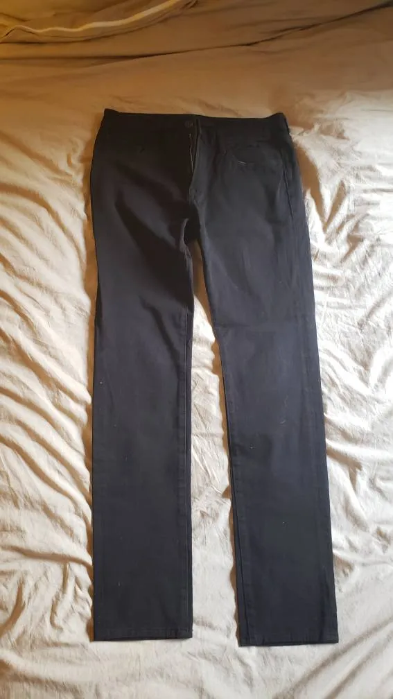 Uniqlo Slim Leg Black Chinos 32x34 photo 1