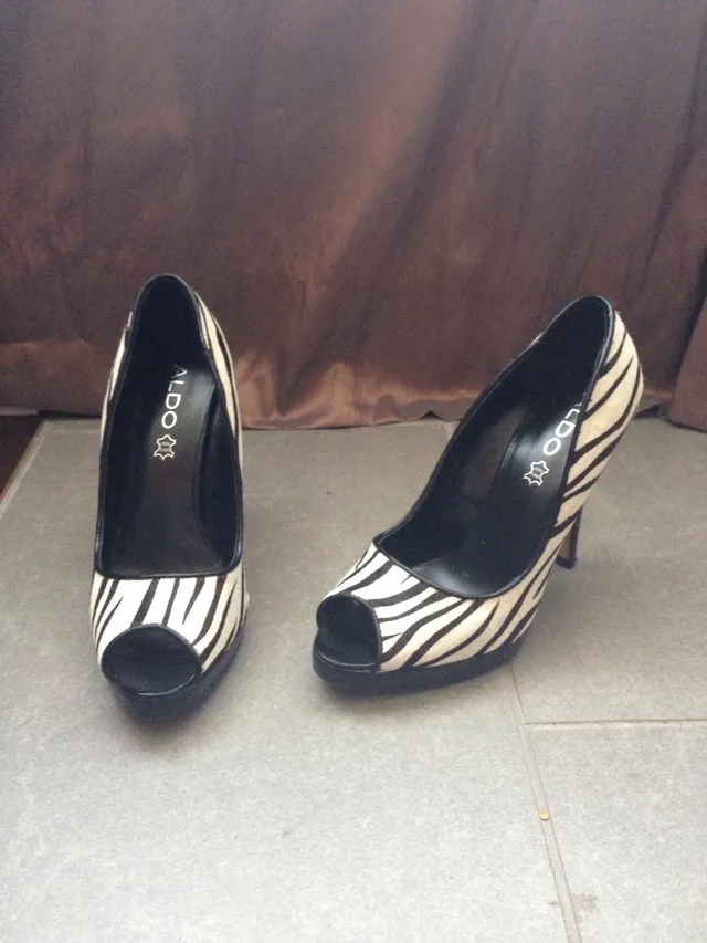 Aldo Womens 6 Open Toe Pump photo 1