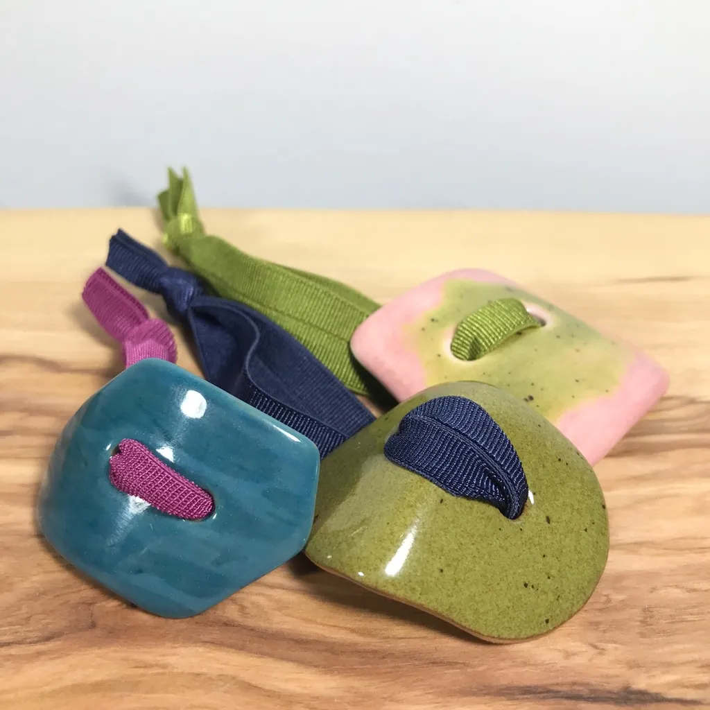 New Handmade Porcelain Hair Ties photo 1