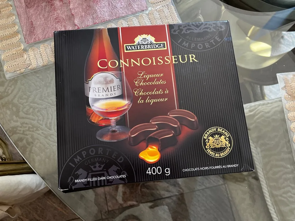 *new*  Brandy Filled Dark Chocolate Beans (400g) photo 1