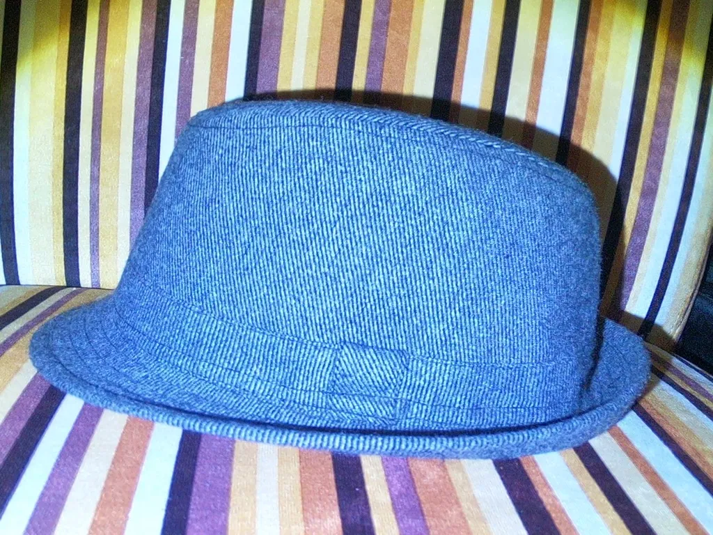 Grey And White Hat photo 1
