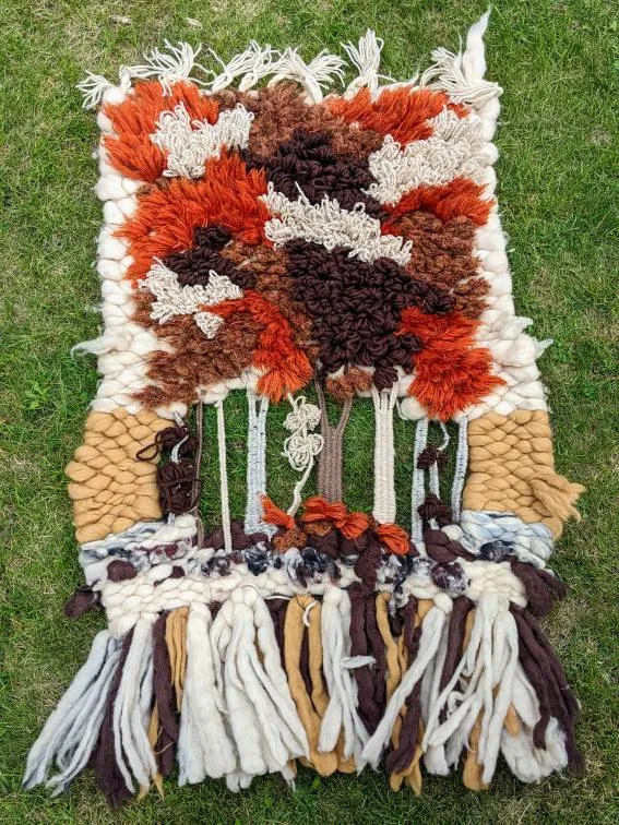 2 Authentic 70s Wall Hanging photo 1