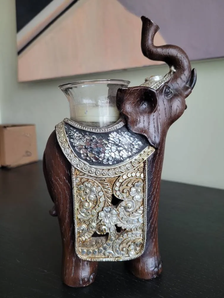 Elephant Candle Holder photo 1