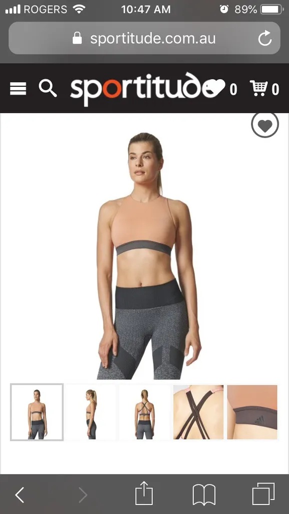 Adidas Halter Sports Bra photo 1