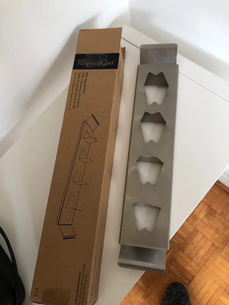 BNIB BBQ Vegetable Rack photo 1