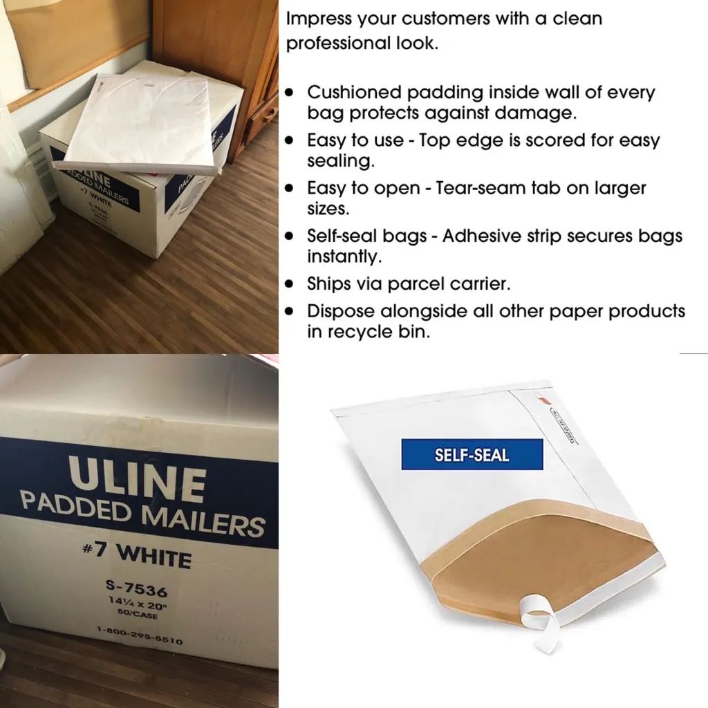 case of paper outer bubble lined XL mailers photo 1