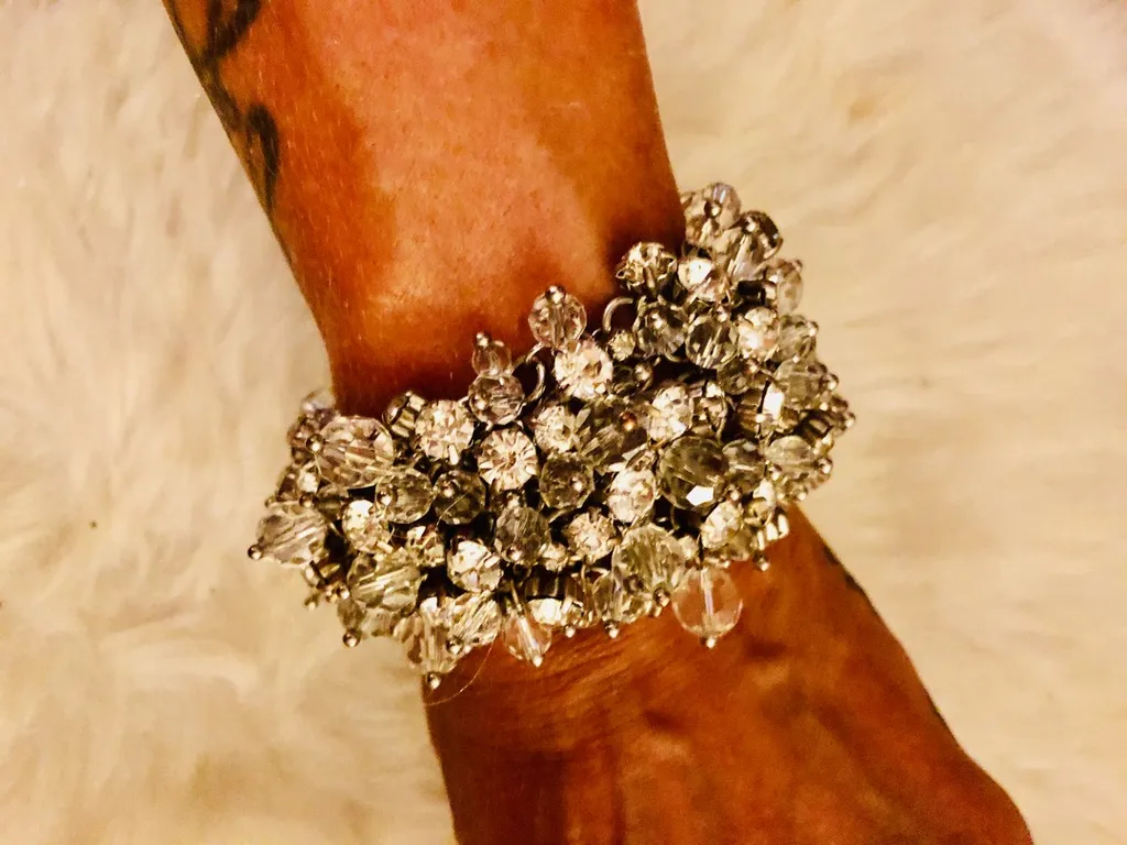 Vintage Crystal Cluster Bracelet photo 1