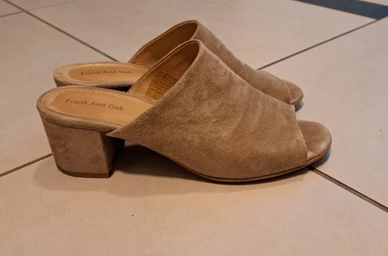 Suede Dress Slides photo 1